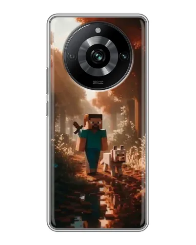 Чохол для Realme 11 з картинкою «Стів у лісі» Чохол для Realme 11 з картинкою «Стів у лісі»