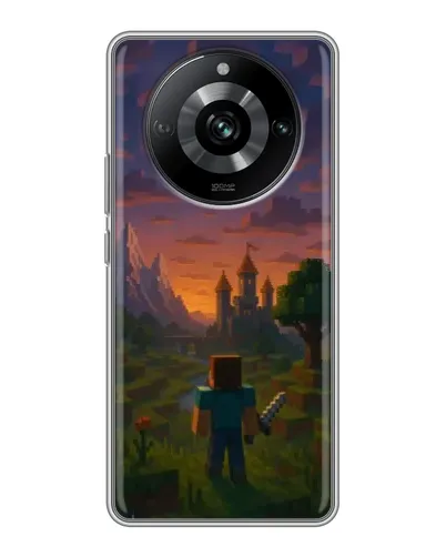 Чохол для Realme 11 з картинкою «Стів біля вежі» Чохол для Realme 11 з картинкою «Стів біля вежі»