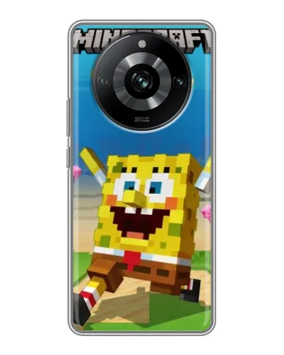 Чохол для Realme 11 з картинкою «Губка Боб Minecraft» Чохол для Realme 11 з картинкою «Губка Боб Minecraft»