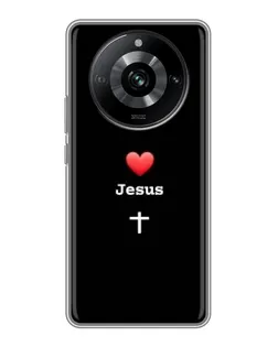 Чохол для Realme 11 з картинкою «Серце - Jesus»