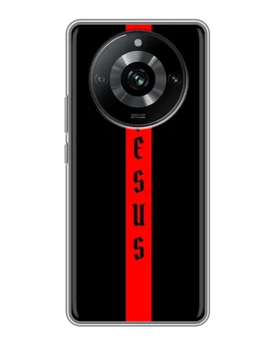 Чохол для Realme 11 з картинкою «Червона лінія віри» Чохол для Realme 11 з картинкою «Червона лінія віри»