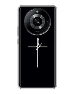 Чехол для Realme 11 с картинкой «Тонкий крест»