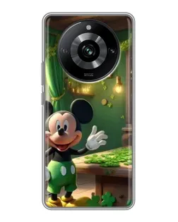 Чехол для Realme 11 с картинкой «Микки в мастерской»