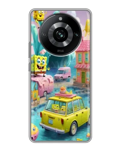 Чехол для Realme 11 с картинкой «Монстр-трак приключения»
