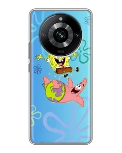 Чехол для Realme 11 с картинкой «Спанч Боб и Патрик»