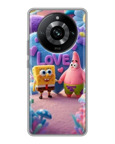 Чехол для Realme 11 с картинкой «Губка Боб Патрик»