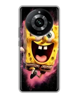 Чехол для Realme 11 с картинкой «Взрывной Спанч Боб»