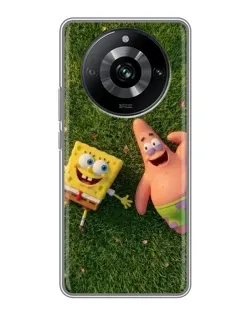 Чехол для Realme 11 с картинкой «Друзья на лужайке» Чехол для Realme 11 с картинкой «Друзья на лужайке»