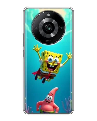 Чехол для Realme 11 с картинкой «Спанч Боб под водой» Чехол для Realme 11 с картинкой «Спанч Боб под водой»