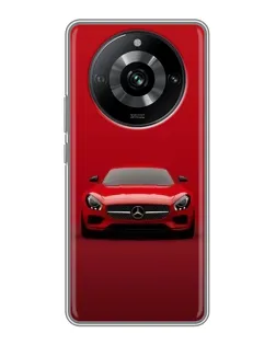 Чехол для Realme 11 с картинкой «Красный Mercedes AMG» Чехол для Realme 11 с картинкой «Красный Mercedes AMG»