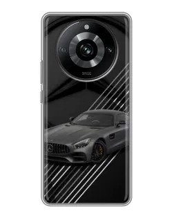 Чехол для Realme 11 с картинкой «Mercedes AMG — графика» Чехол для Realme 11 с картинкой «Mercedes AMG — графика»