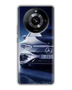 Чехол для Realme 11 с картинкой «Mercedes EQ — будущее» Чехол для Realme 11 с картинкой «Mercedes EQ — будущее»