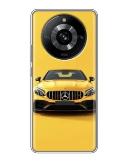 Чехол для Realme 11 с картинкой «Желтый Mercedes GT» Чехол для Realme 11 с картинкой «Желтый Mercedes GT»