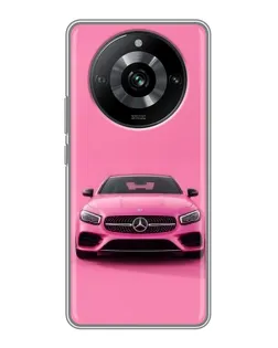 Чехол для Realme 11 с картинкой «Розовый Mercedes AMG» Чехол для Realme 11 с картинкой «Розовый Mercedes AMG»