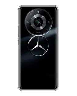 Чехол для Realme 11 с картинкой «Mercedes на металле» Чехол для Realme 11 с картинкой «Mercedes на металле»