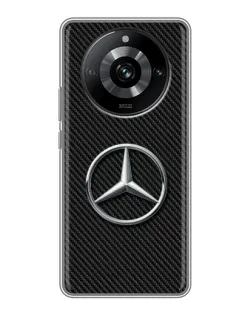 Чехол для Realme 11 с картинкой «Карбоновый Mercedes стиль» Чехол для Realme 11 с картинкой «Карбоновый Mercedes стиль»