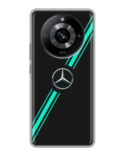 Чехол для Realme 11 с картинкой «Спортивные линии Mercedes» Чехол для Realme 11 с картинкой «Спортивные линии Mercedes»