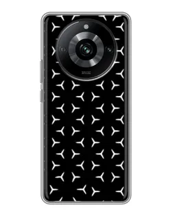 Чехол для Realme 11 с картинкой «Mercedes паттерн звезд» Чехол для Realme 11 с картинкой «Mercedes паттерн звезд»