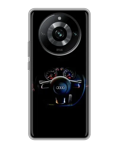 Чехол для Realme 11 с картинкой «Салон Audi — руль»