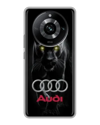 Чехол для Realme 11 с картинкой «Пантера и Audi»