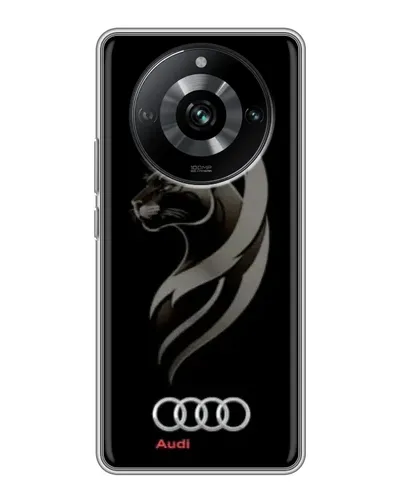 Чехол для Realme 11 с картинкой «Графика — пантера и Audi»