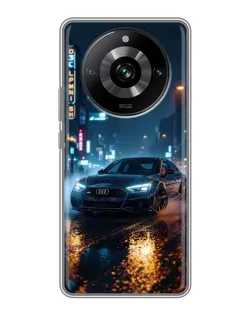 Чохол для Realme 11 з картинкою «Нічне місто та Audi» Чохол для Realme 11 з картинкою «Нічне місто та Audi»