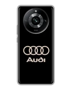 Чохол для Realme 11 з картинкою «Audi — золотий логотип» Чохол для Realme 11 з картинкою «Audi — золотий логотип»