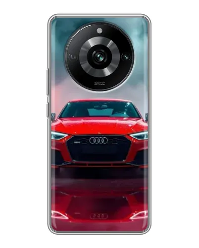 Чехол для Realme 11 с картинкой «Audi RS — красный стиль»