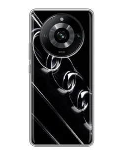 Чохол для Realme 11 з картинкою «Audi — абстрактні кільця» Чохол для Realme 11 з картинкою «Audi — абстрактні кільця»