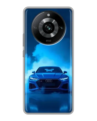 Чехол для Realme 11 с картинкой «Audi — голубая энергия»