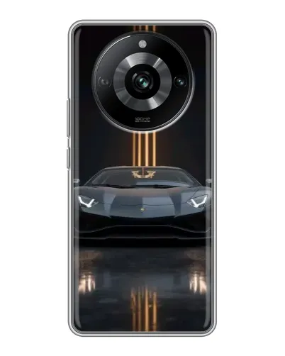 Чохол для Realme 11 з картинкою «Lamborghini золоті лінії»