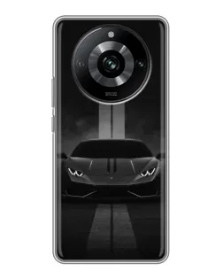 Чохол для Realme 11 з картинкою «Lamborghini симетрія доріг»