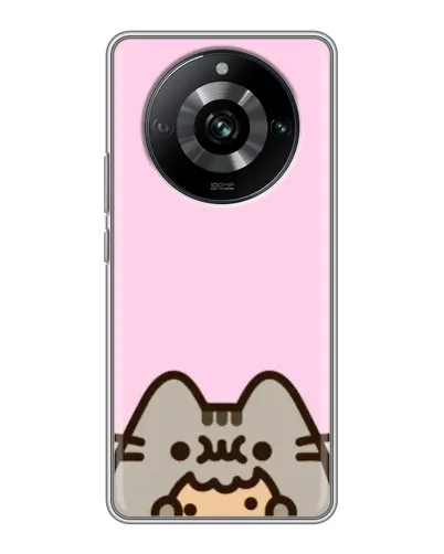 Чохол для Realme 11 з картинкою «Pusheen та печиво»