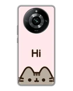 Чохол для Realme 11 з картинкою «Пушин каже Hi» Чохол для Realme 11 з картинкою «Пушин каже Hi»
