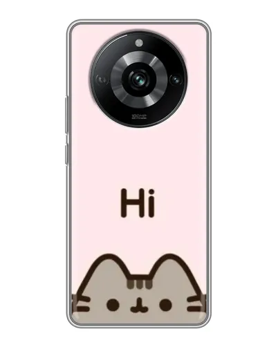 Чохол для Realme 11 з картинкою «Пушин каже Hi»