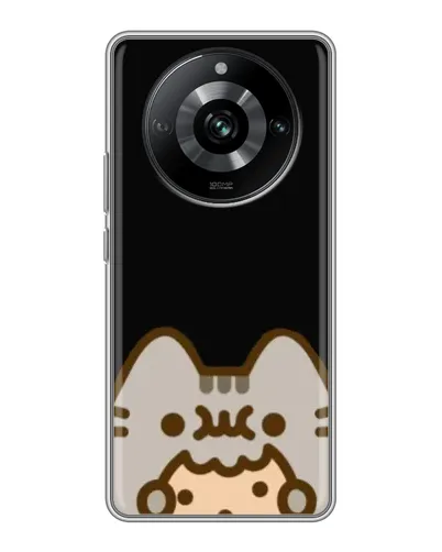 Чохол для Realme 11 з картинкою «Пушин на чорному»
