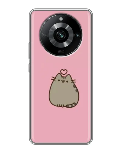 Чохол для Realme 11 з картинкою «Pusheen серце»