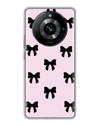 Чохол для Realme 11 з картинкою «Чорні банти Coquette»