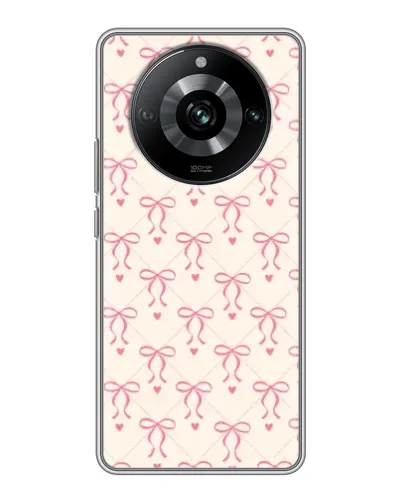 Чохол для Realme 11 з картинкою «Рожеві бантики Coquette»