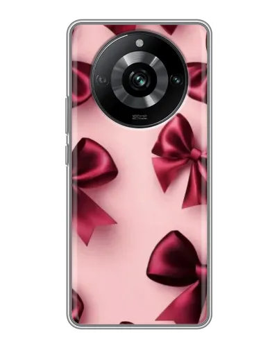 Чохол для Realme 11 з картинкою «Бордовий атлас»