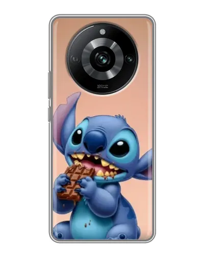 Чохол для Realme 11 з картинкою «Стіч їсть шоколад»
