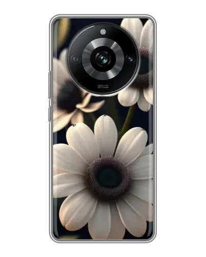 Чохол для Realme 11 з картинкою «Білі маргаритки макро»