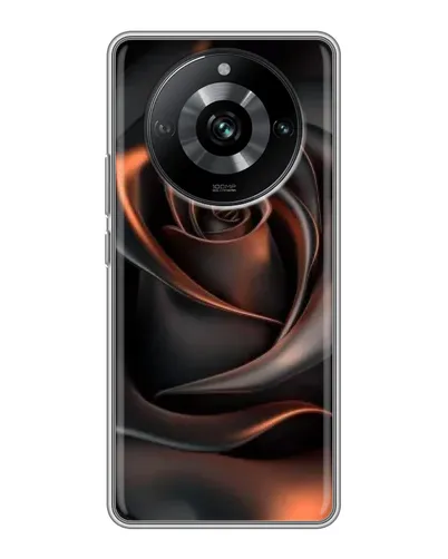 Чохол для Realme 11 з картинкою «Шовкова чорна троянда»