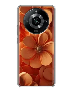 Чохол для Realme 11 з картинкою «Помаранчева макро квітка» Чохол для Realme 11 з картинкою «Помаранчева макро квітка»