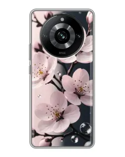 Чохол для Realme 11 з картинкою «Ніжня сакура та краплі» Чохол для Realme 11 з картинкою «Ніжня сакура та краплі»