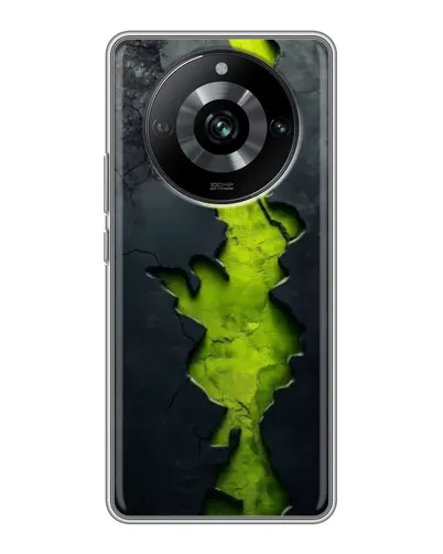 Чохол для Realme 11 з картинкою «Салатовий розлом скелі» Чохол для Realme 11 з картинкою «Салатовий розлом скелі»