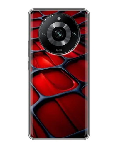 Чохол для Realme 11 з картинкою «Червона глянцева сітка» Чохол для Realme 11 з картинкою «Червона глянцева сітка»