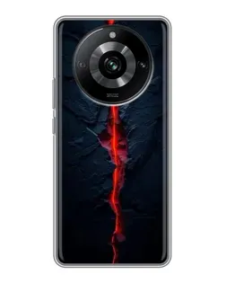 Чохол для Realme 11 з картинкою «Червона лавова тріщина»