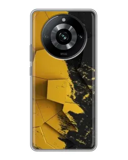 Чохол для Realme 11 з картинкою «Золоті уламки геометрії»