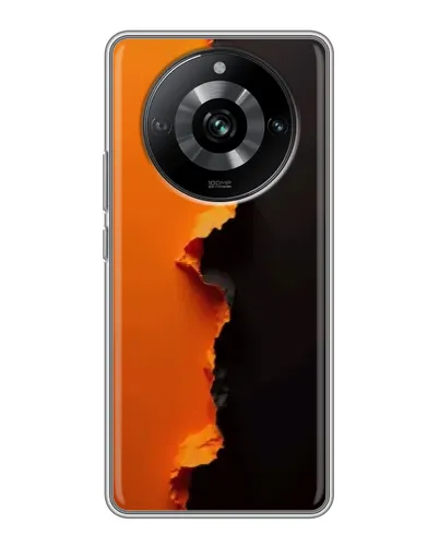 Чохол для Realme 11 з картинкою «Помаранчевий розлом» Чохол для Realme 11 з картинкою «Помаранчевий розлом»